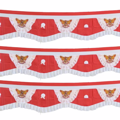 bendera hias pita rumbai